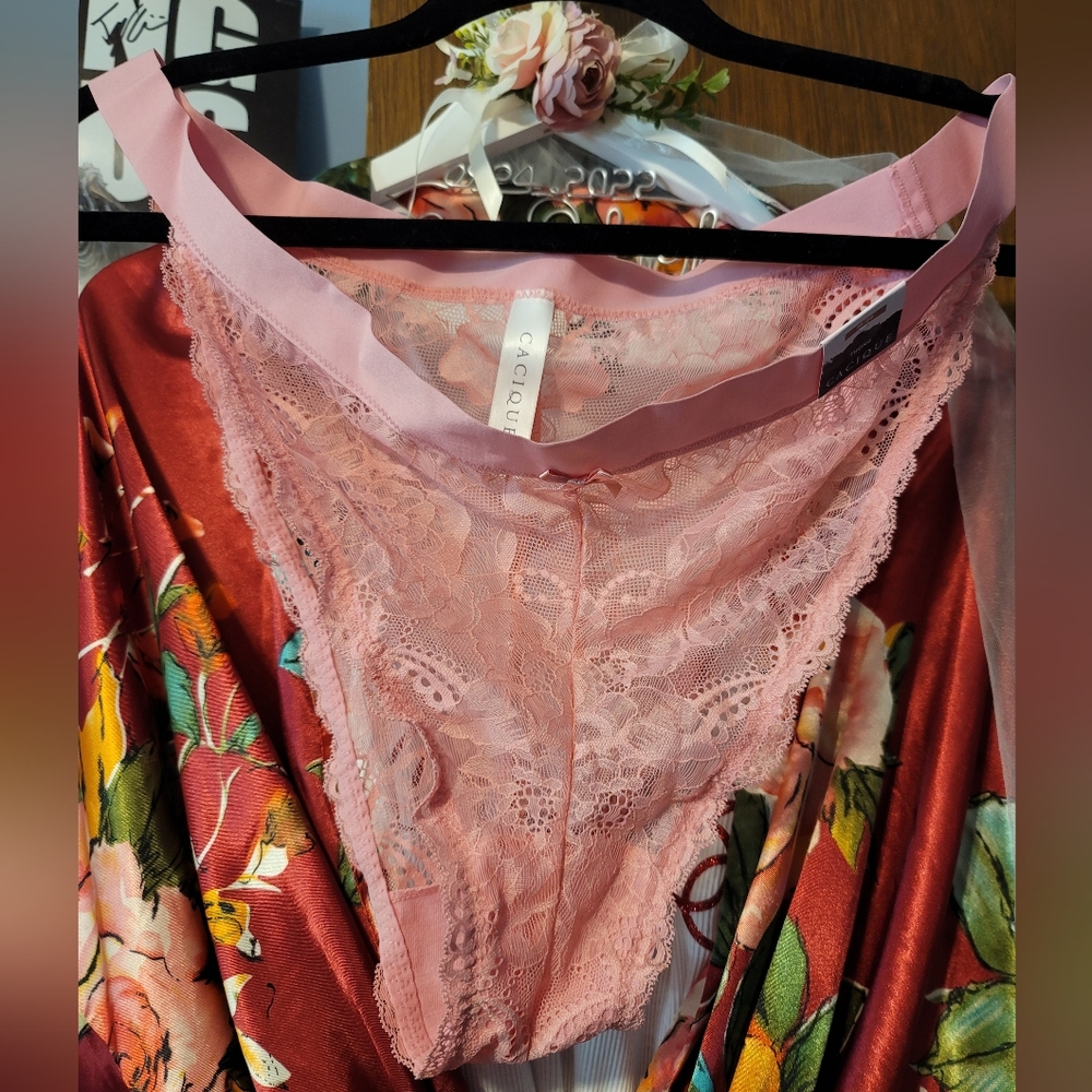 Cacique Pink Lace Bikini Panty